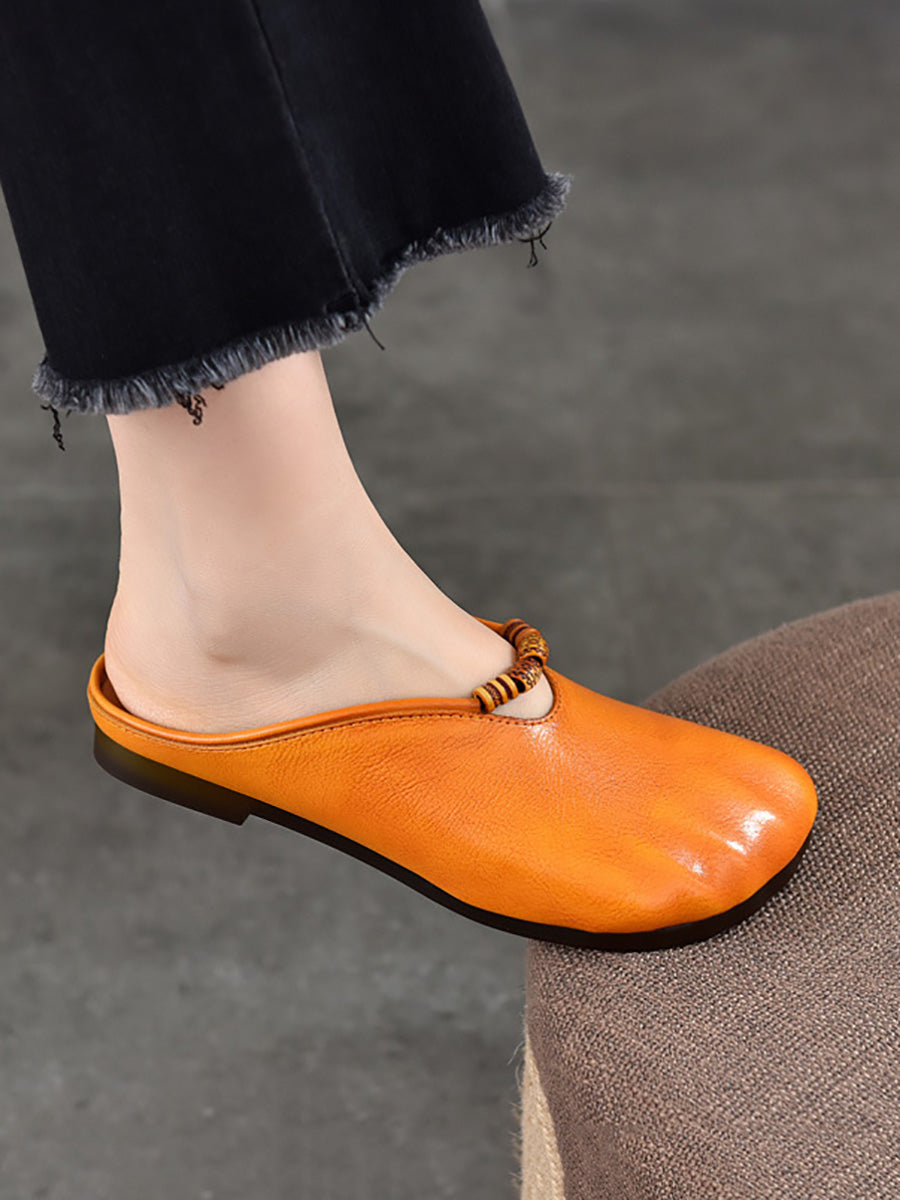 Summer Leather Soft Sandals