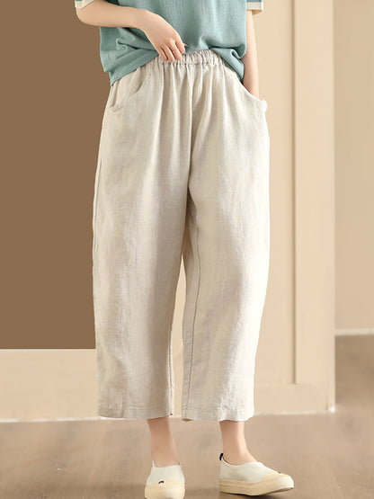 Summer Linen Wide-leg Pants Aa1017