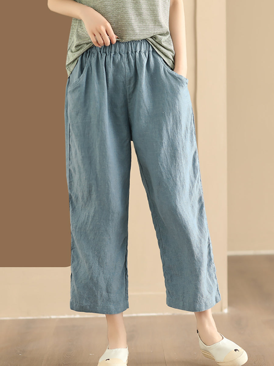 Summer Linen Wide-leg Pants Aa1017