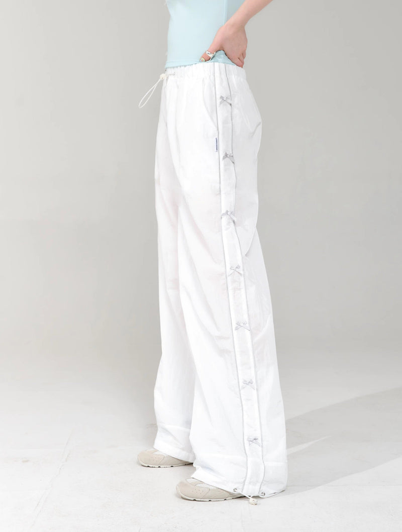 Side Snap Wide Leg Pants