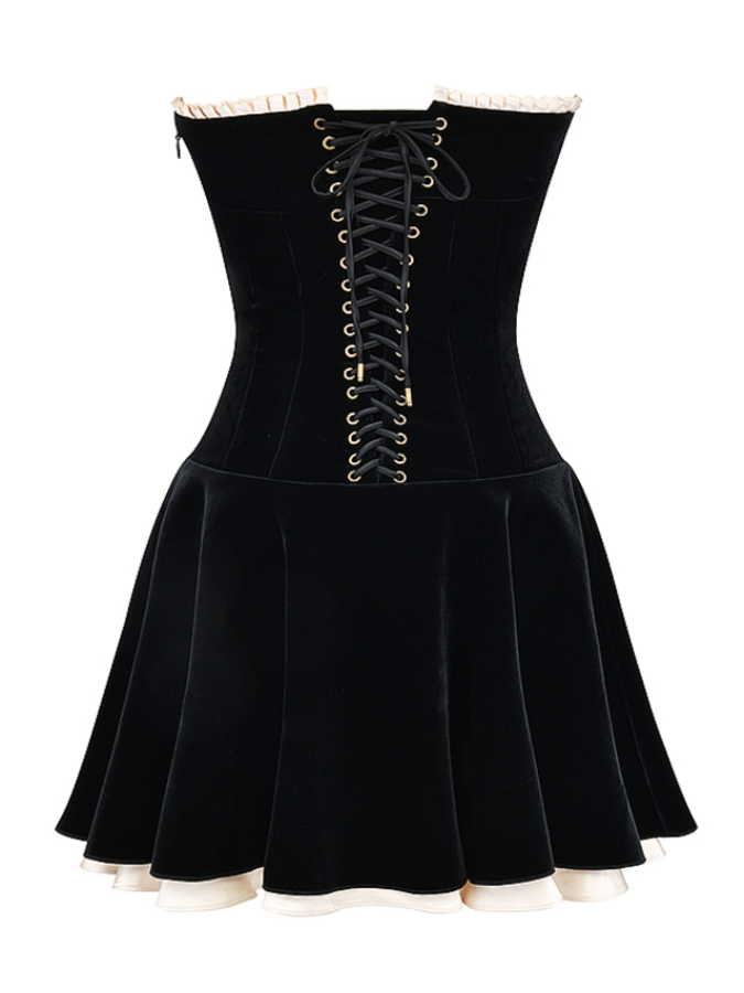 Black Off Shoulder Mini Dress