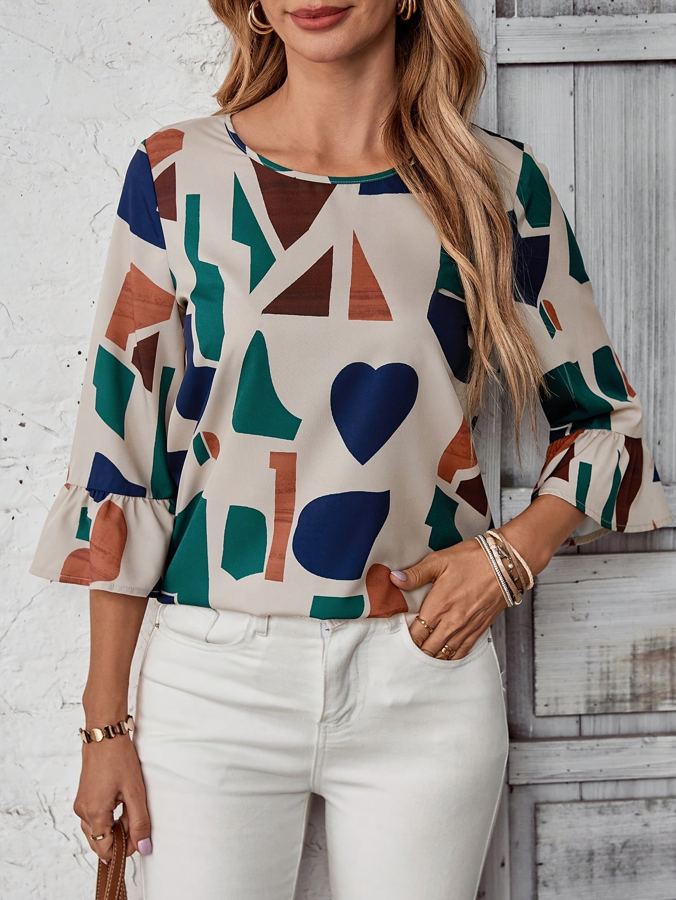 Ara – Geometric Blouse