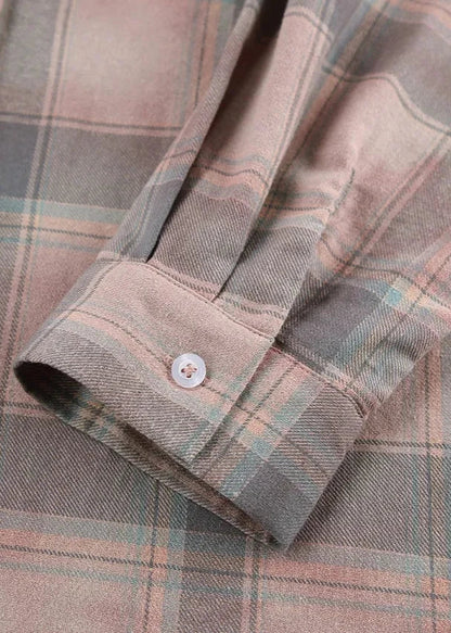 Relaxed Fit Plaid Long Sleeve Shirt – Coat