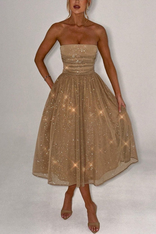 Off-shoulder Backless Bow Maxi Dress