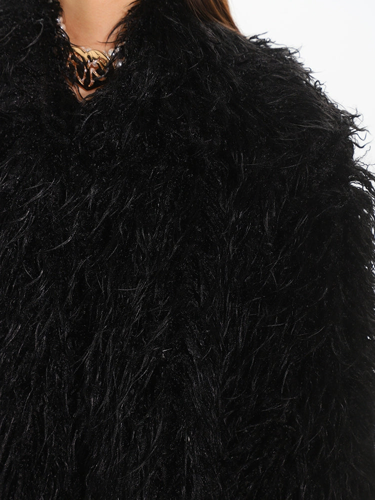Shaggy Faux Fur Coat