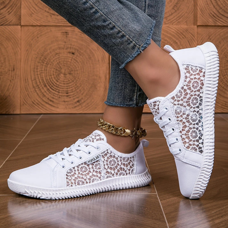 Mariam - Minimalist Lace Up Comfort Shoes