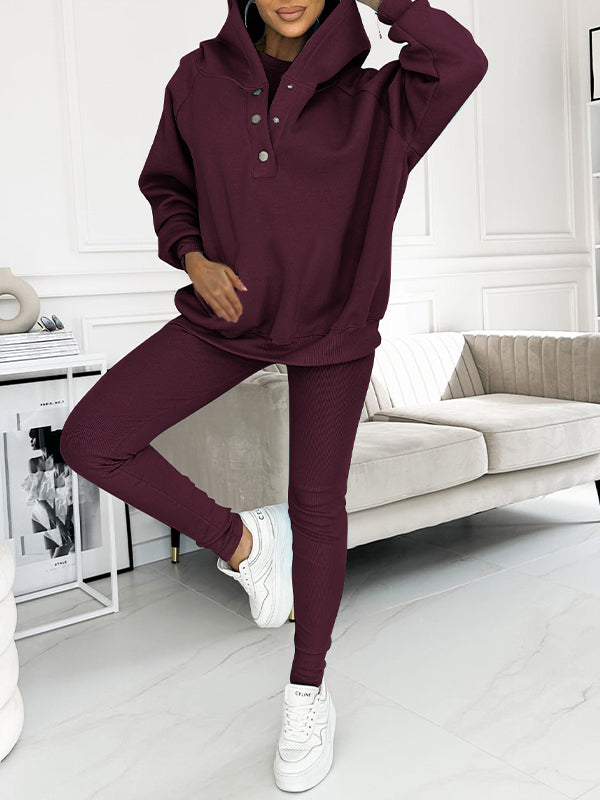 Hooded and Comfortable Sweatshirt Suit
