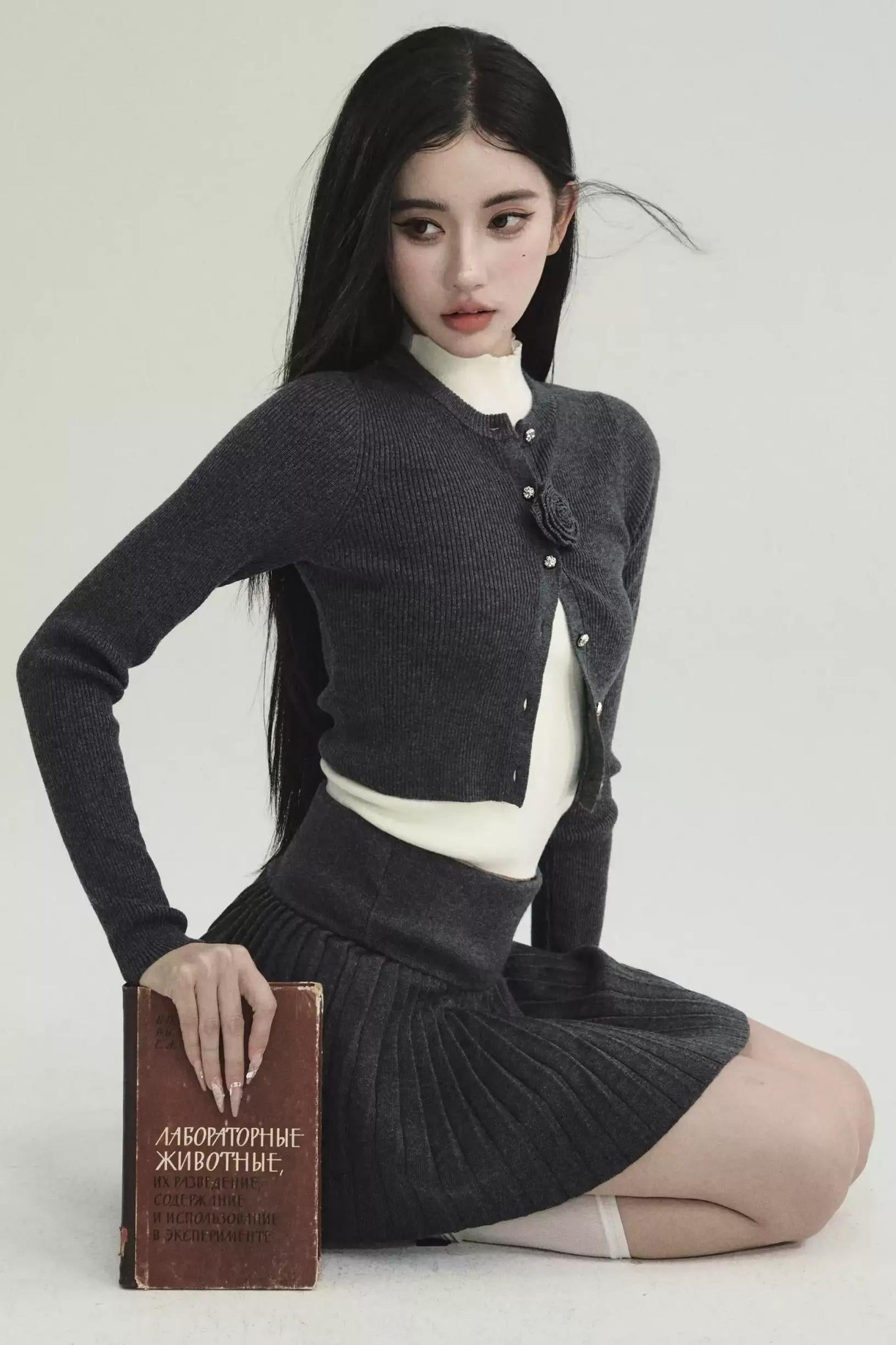 French Knitted Three-piece Set