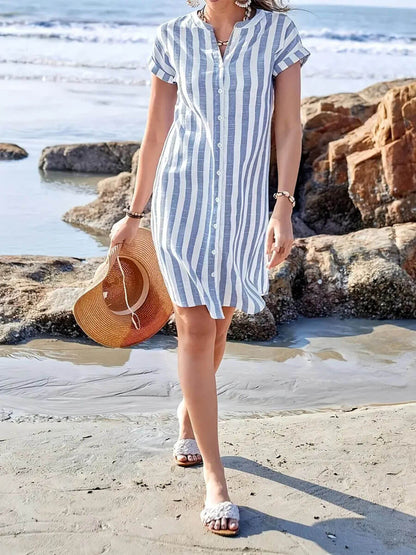 Striped Midi Dress