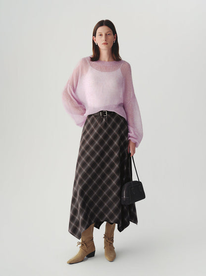 Cashmere-silk Relaxed Pullover Sweater