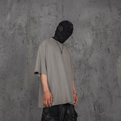 Stone Gray Oversized Army T-shirt