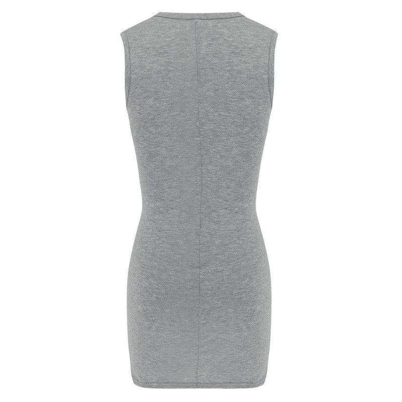 Hollow-out Sleeveless Hot Mini Dress(2 Colors)
