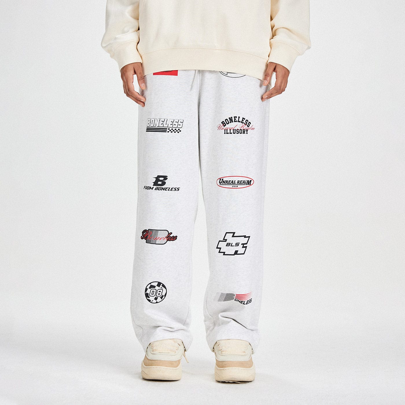 Multi Logo Print Sweatpants