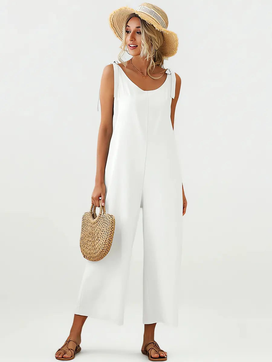 Loose Color Straight Jumpsuits