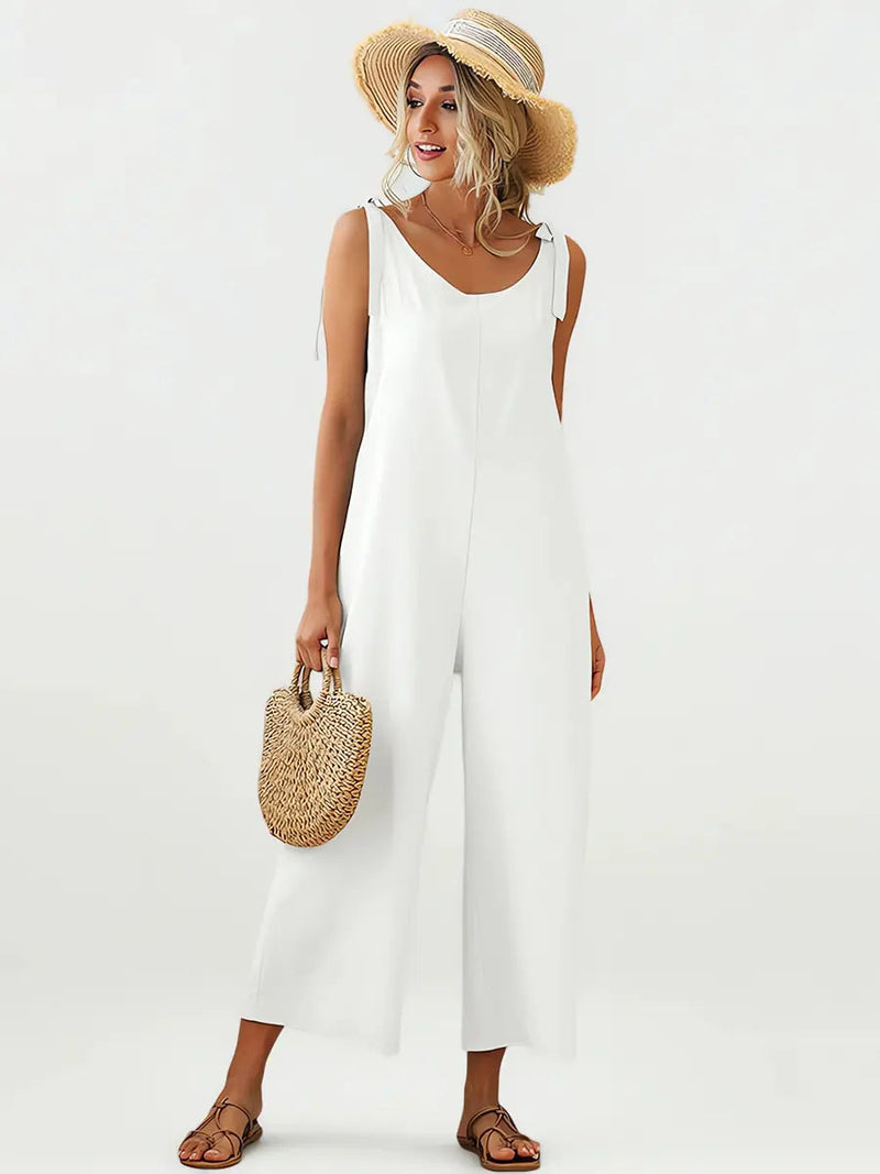 Loose Color Straight Jumpsuits