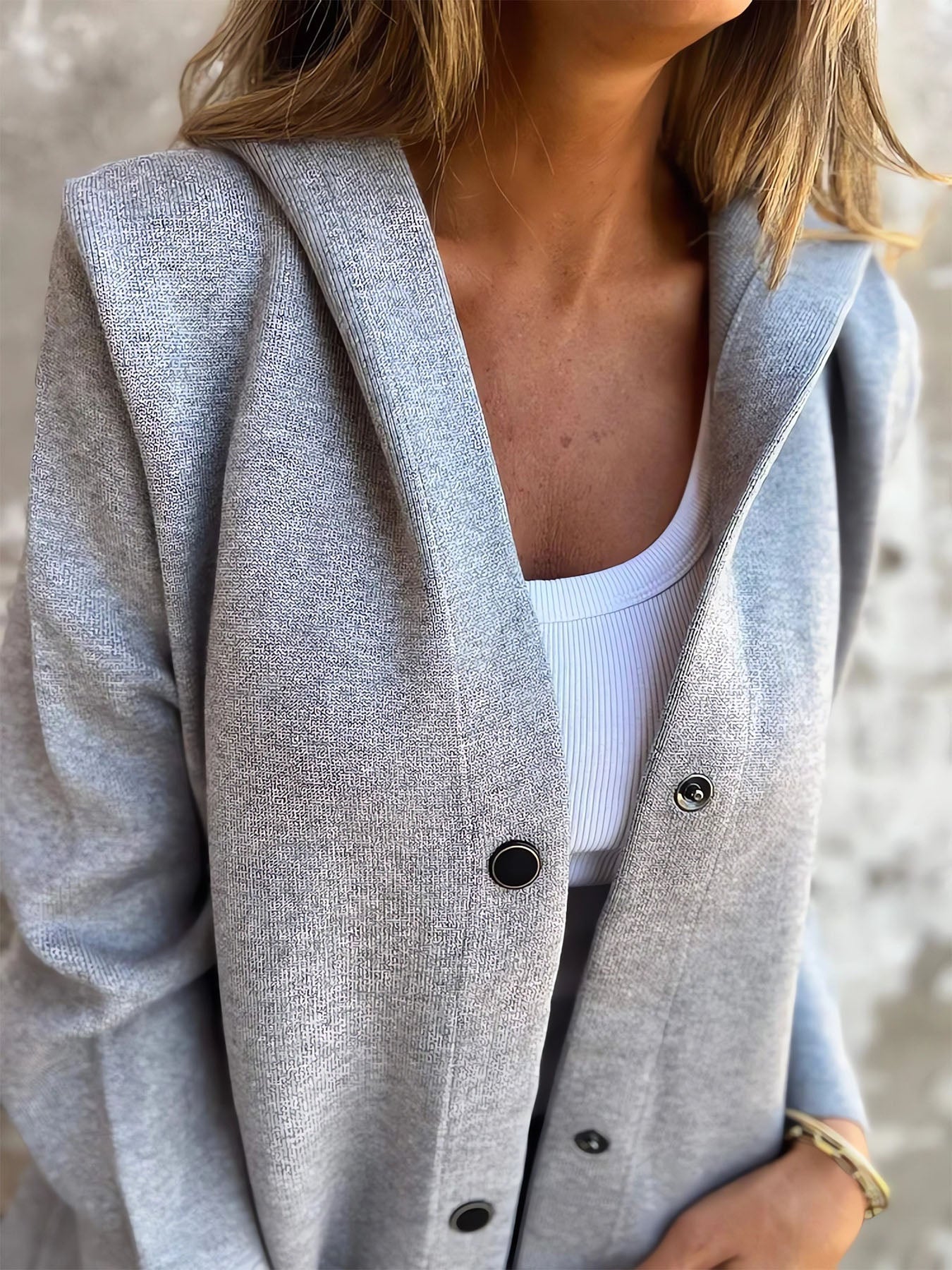 Color Single Breasted Coat