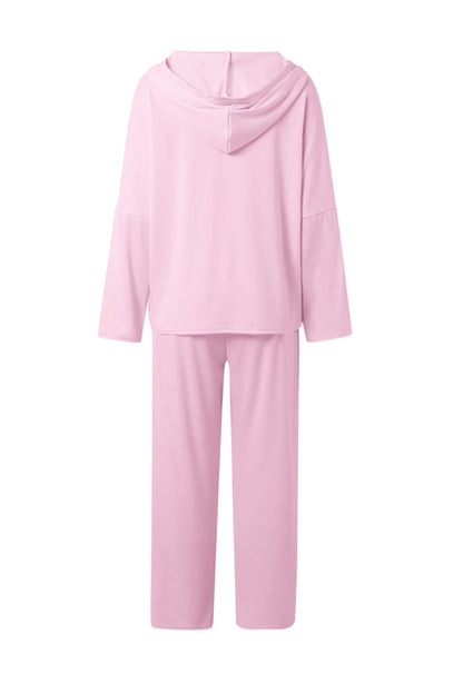 Color Hoodie Haren Pants Set