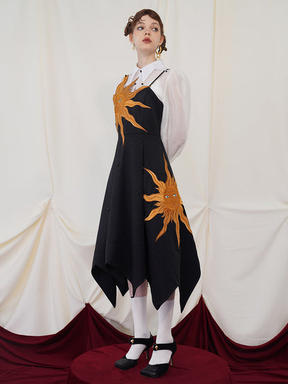 Twilight Sun Embroidered Dress