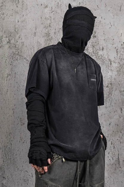 Underwater Black Techwear Pocket T-shirt