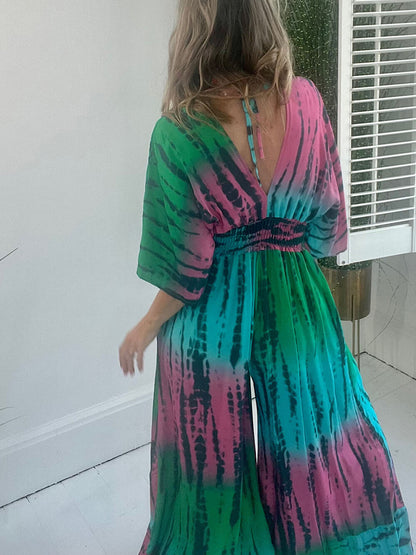 Tie Dye Rainbow Jumpsuit