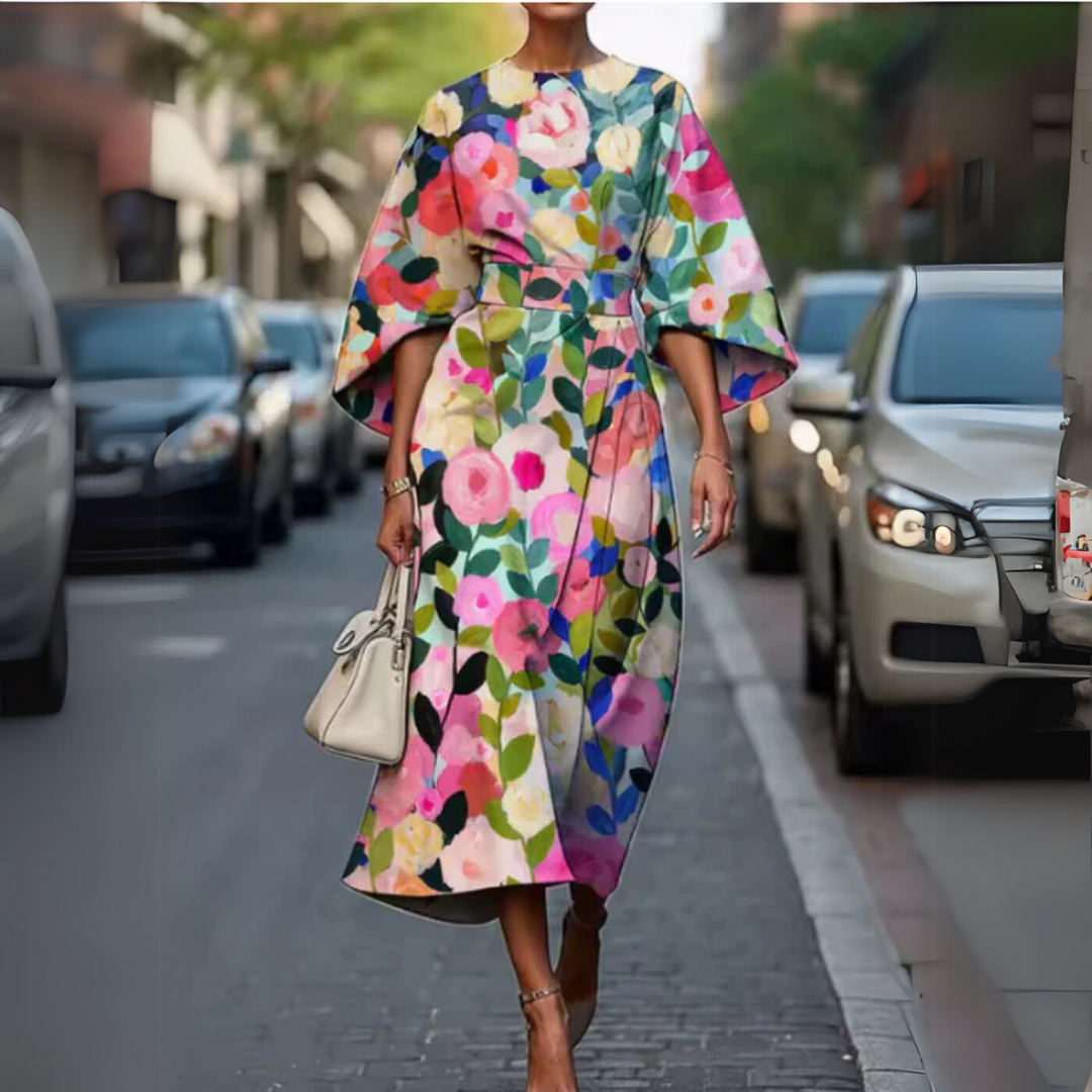 Luna - Elastic Waist Maxi Dress