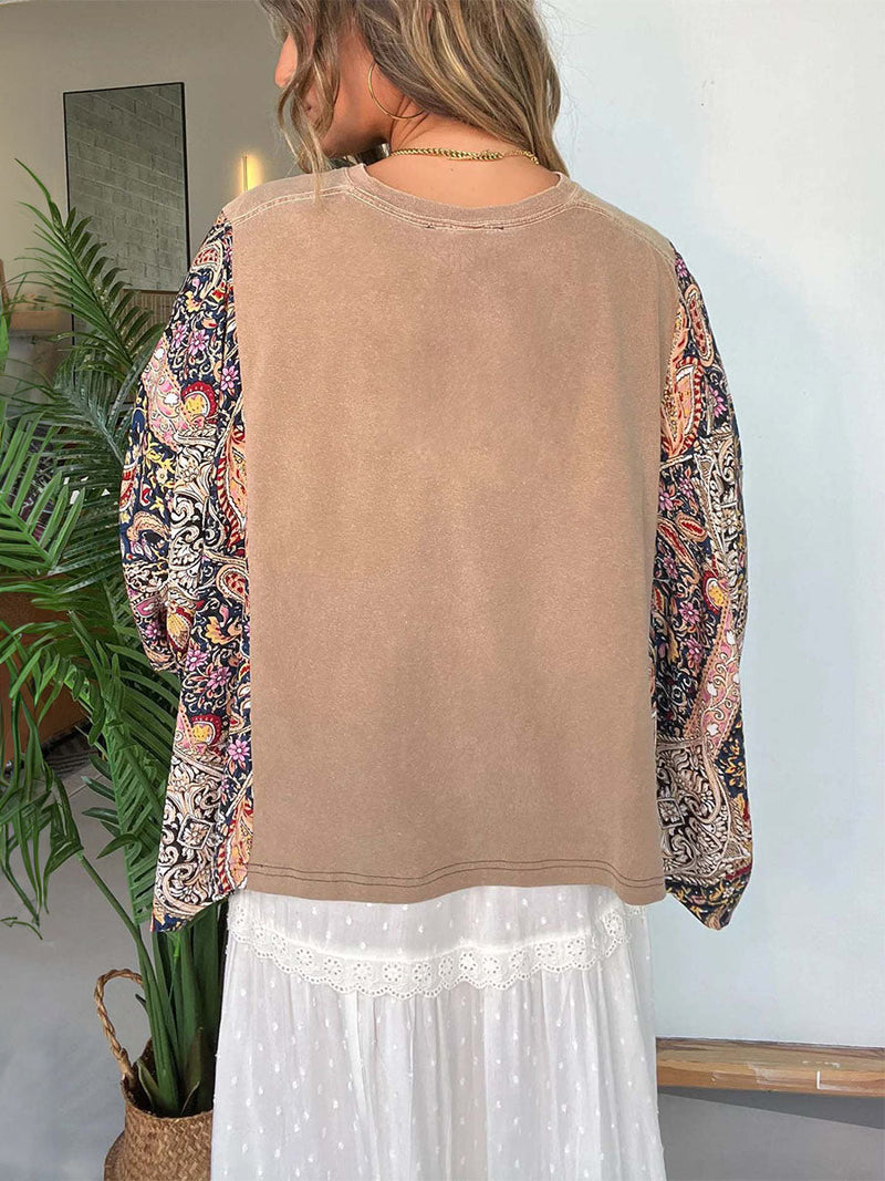 Relaxed Fit Wide Sleeve Blouse