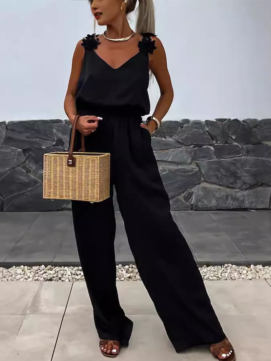 Shoulder Drape Jumpsuits