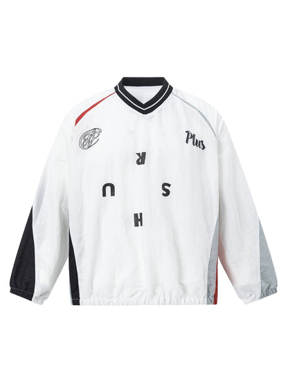Two-tone Pieced Sweatshirt