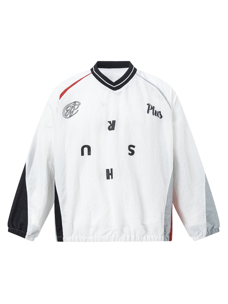 Two-tone Pieced Sweatshirt