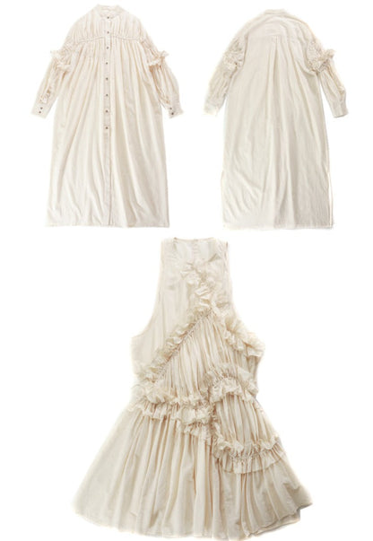 Cotton Ruffle Maxi Dress