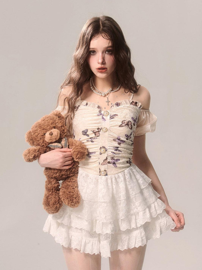 White Lace Ballet-inspired Cake Skirt