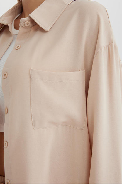Long Sleeve Color Shirt Long Pants Set