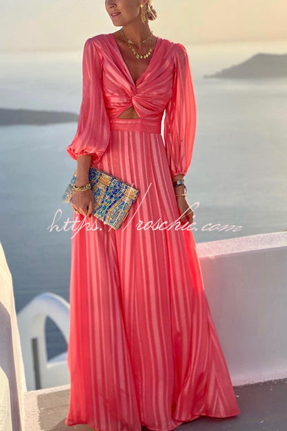 Enjoy the Sunshine Cross Front Maxi Dress