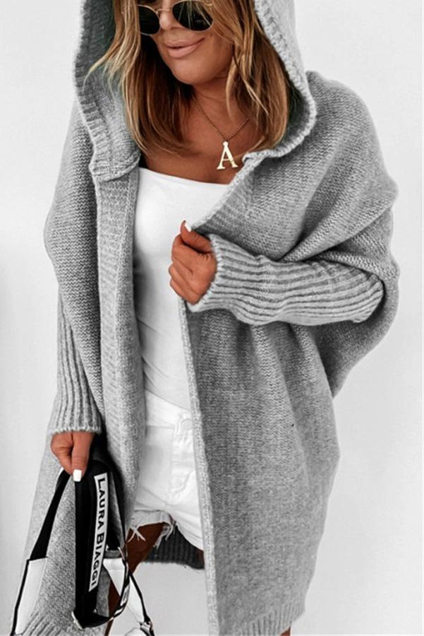 Fall for Nyc Hooded Cardigan