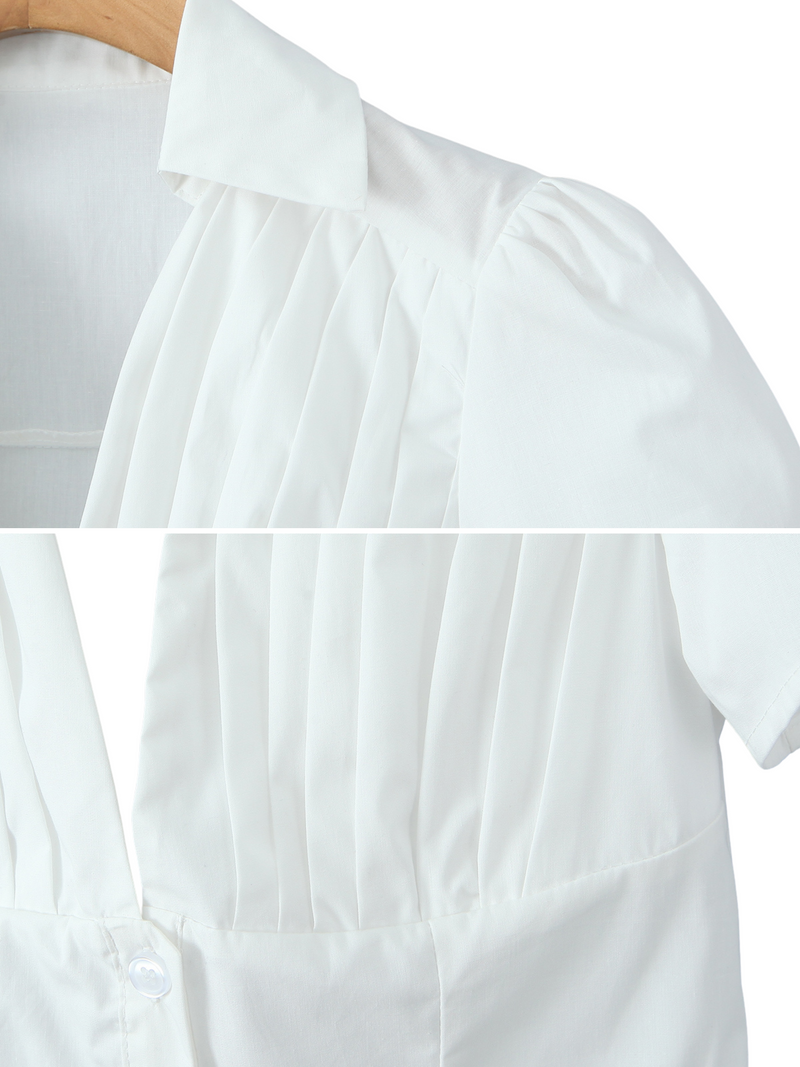 Rachell Shirt Blouse & Skirt Set