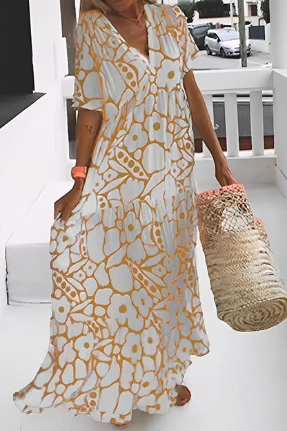 Print Vacation Midi Dress