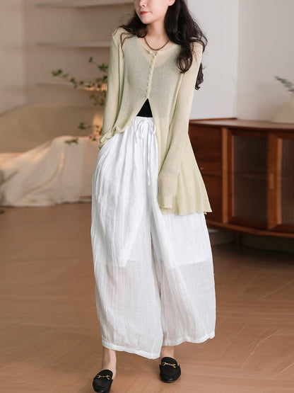 Summer Linen Harem Pants Sc1034
