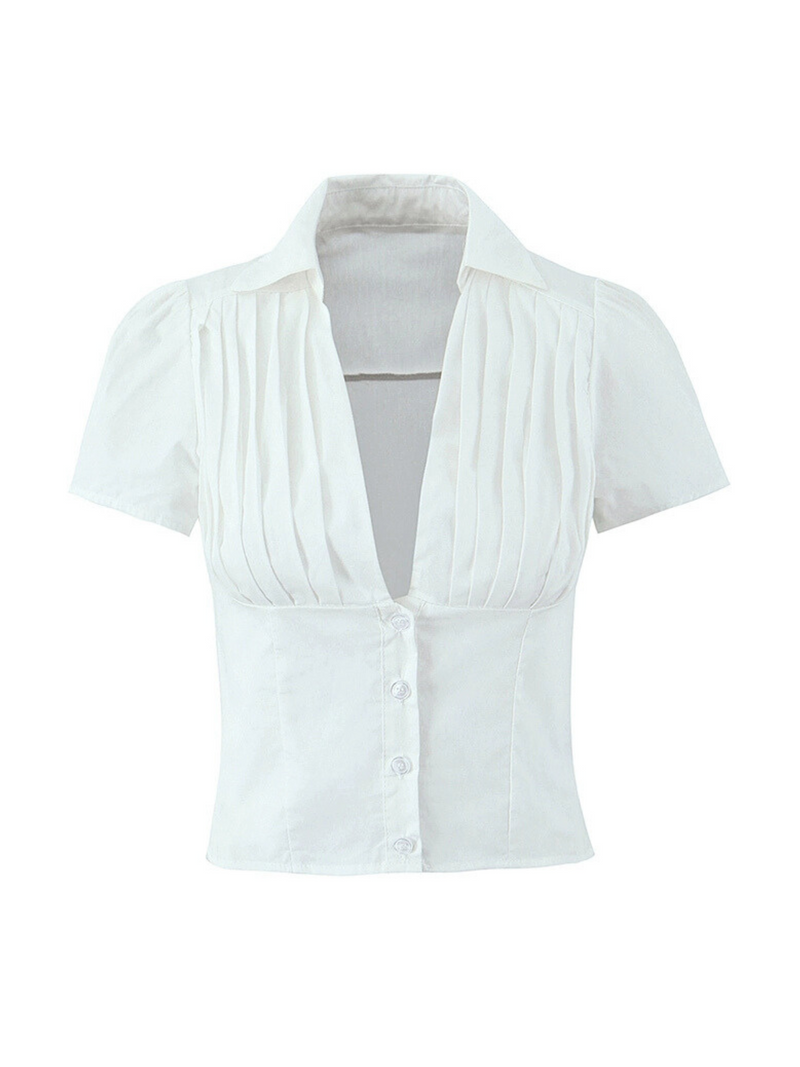 Rachell Shirt Blouse & Skirt Set