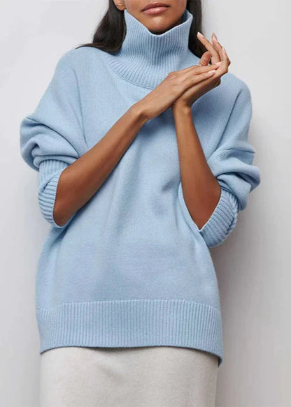 Cozy Turtleneck Pullover - Color Sweater