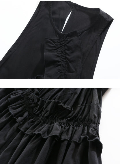 Cotton Ruffle Maxi Dress
