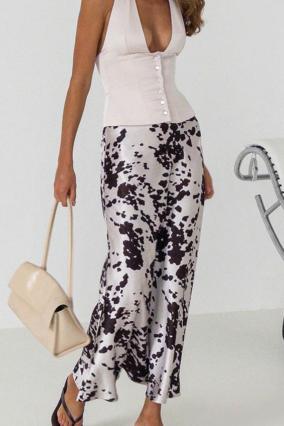 Cow Print Skirt