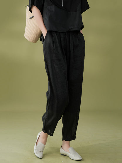 Summer Ramie Harem Pants Kl1022