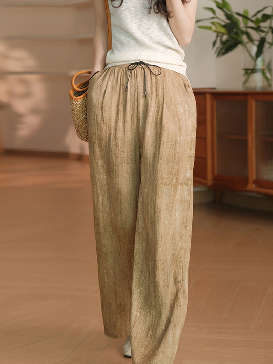 Summer Straight Linen Pants Op1055
