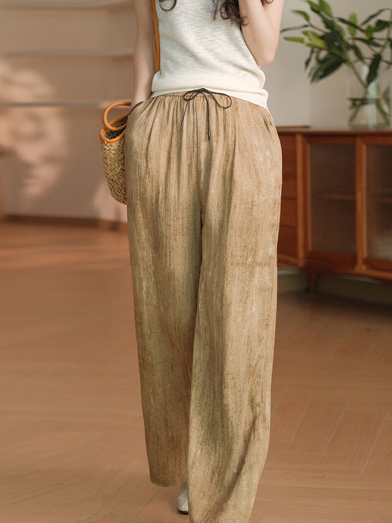 Summer Straight Linen Pants Op1055