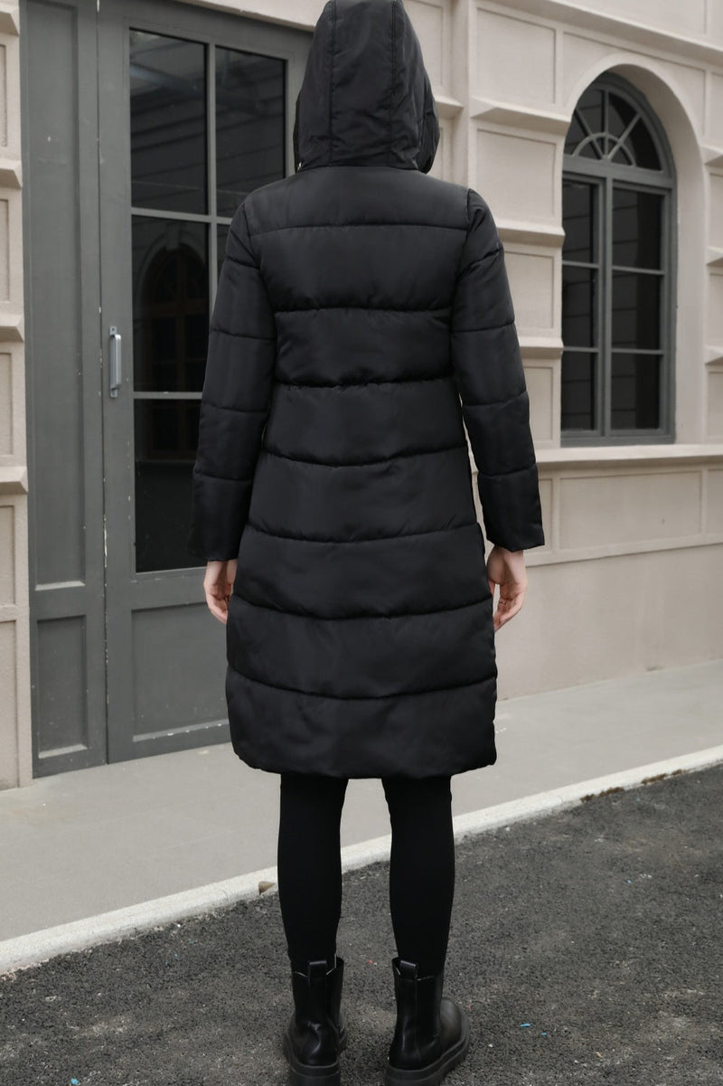 Hooded Longline Puffer Coat