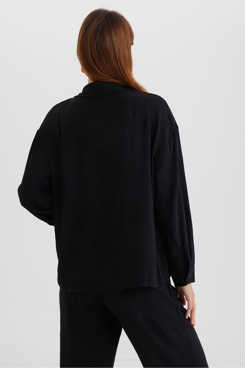 Long Sleeve Color Shirt Long Pants Set