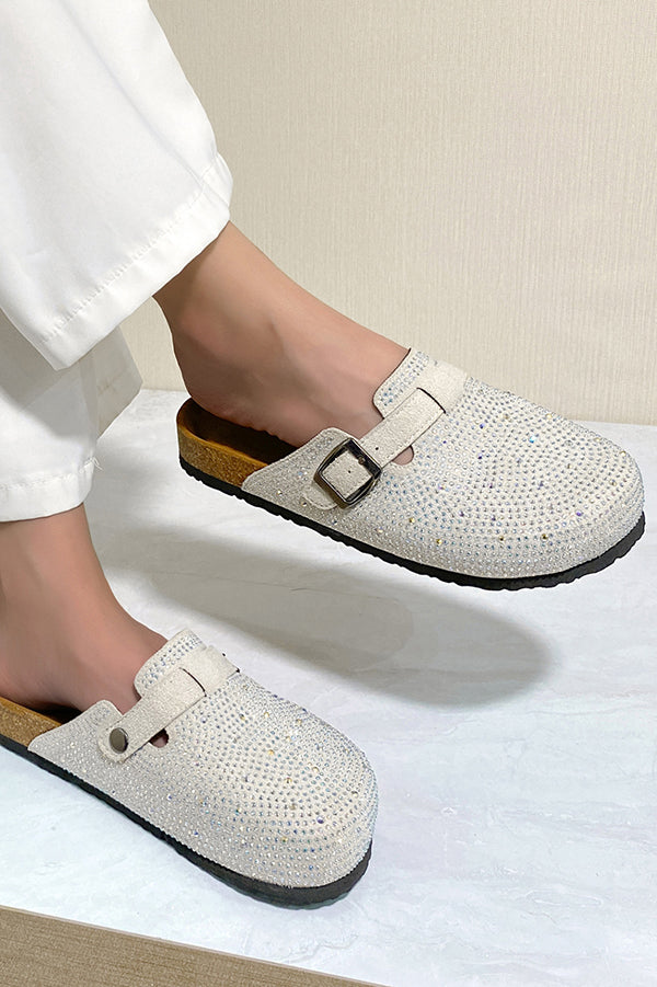 Summer Rhinestone Buckle Sandals