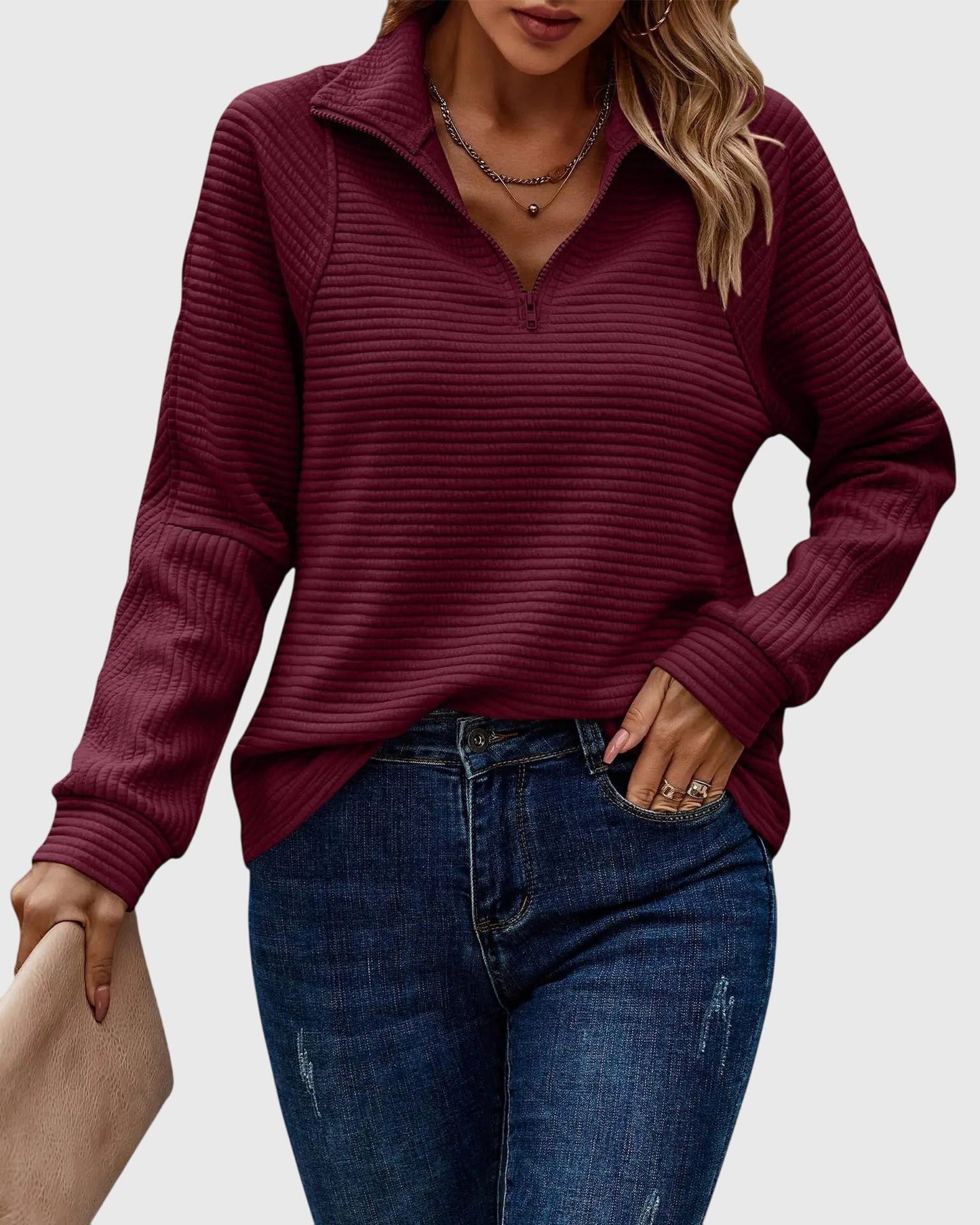 Abigail™ | Sweater With Zipper