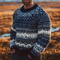Fairman Island Warmth Knitted Jacquard Unisex Sweater elevenforest