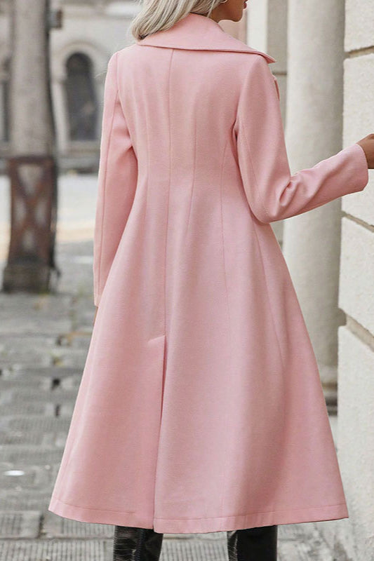 Double Breasted A-line Coat